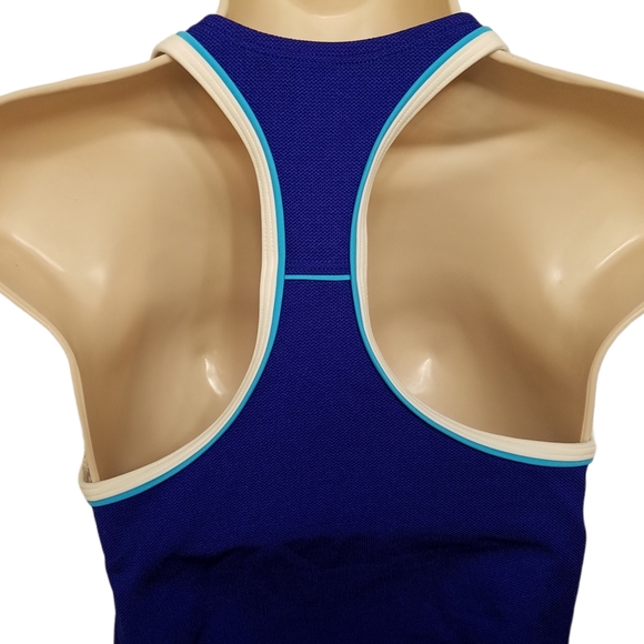 Land's End Racerback Performance Swim Tank Top Size 4 - Picture 2 of 7